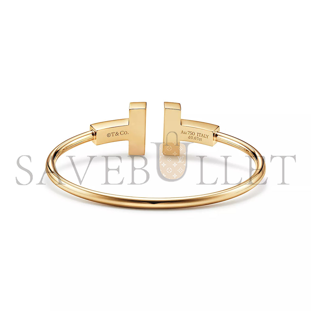 T*f*ny t wide diamond wire bracelet 67990765